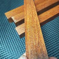 30x2.2x2.2cm Rosewood Buddha Beads Blanks Small Leaf Red Sandalwood Golden Star Square Wood Rods for Couple Bracelet Making