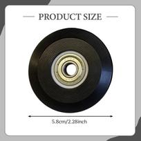 10 Pieces of Replacement Wheels for Pilates Reformer, Roller Accessories, Silent PU Construction,