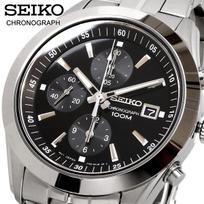 SEIKO Seiko 100M Water SNDA87P1 Watch, Chronograph, Resistant, Black, Men's, [ d] gray