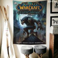 World of Warcraft Hordos Simbolis Gobeleno Fono Audinys Madingas Spaudinys Kalėdinė Dovana Sienos Dekoracija Sienų Dangos Dekoracija 130cm x 150cm gray