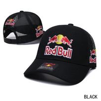 Red Bull Racing Beisbolo Kepuraitė Vyrams Moterims Kvėpuojanti Tinklelio Traukerio Kepurė Atsitiktinė Lauko Sporto Kepurė Nuo Saulės Reguliuojama Snapback Kepuraitė one size juoda