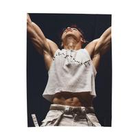 Stray Kids Bang Chan pilvo presas, bicepsai pledas, Stray Kids pledas, Kpop pledas, Stray Kids turas 2026, Stray Kids pledas 150x220cm