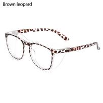 Akių apsaugos akiniai Saugos akiniai Mėlynos šviesos blokavimo akiniai Apsaugos nuo rasojimo Apsaugos nuo žiedadulkių akiniai Brown leopard