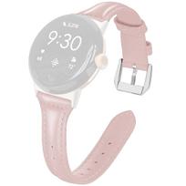 xDfind Genuine Leather Watch Band For Google Pixel Watch 4 / 3 45mm, For Google Pixel Watch 4 / 3 / 2 41mm Stylish Watch Strap 41mm rožinė