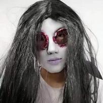 Helovino vakarėlio kaukė Siaubo Balta ragana Latekso kostiumas Cosplay 222