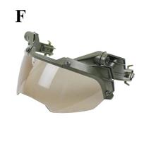 Tactical Helmet Flip Goggles Adjustable Airsoft Paintball FAST Helmet Windproof Anti Fog Hunting CS Games Protection Goggles Helmet Communication 7 F