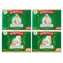 Italian National Borotalco Saponetta Baby Powder Scented Solid Soap 100G 4 Packs (8 Pieces) beige