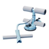Dual Suction Cups Fitness Situp  Equipment Adjustable Height Ab Core Trainer  Abdominal Exercise mėlyna