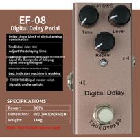 Gitaros efektų pedalas Elektrinis daugiafunkcis Reverb Chorus Delay Metalinis Stompbox Effects - 08 digital delay