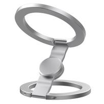 Magnetinis Fidget Spinner Telefono Žiedo Laikiklis Dvigubo Šono Magnetas MagSafe Dėlei 360° Sukimosi Rankena Stovas Streso Malšinimui Sulankstomas 5 sidabras
