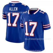 Mens Football Jersey Bills 17 Allen 3rd Generation Red Sports Shirt All M