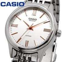 CASIO BESIDE Quartz Sapphire Solid Stainless Steel International Model Women's Watch, Glass, Band, Silver white