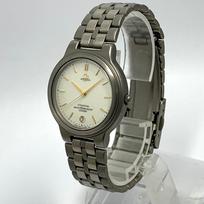 CITIZEN 427 condition Watch ATTESA TITANIUM Titanium Date Gold Quartz [Battery replaced, cleaned] Men's gray