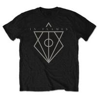 In Flames Logo Official Tee T-Shirt Mens Unisex Unisex T-Shirt M gray