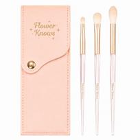 Flower Knows Makeup Brush Set 2pcs Swan Ballet Sweetie Bear Knight Unicorn Blush Brush Soft Synthetic Hair Cute Makeup Tools beige