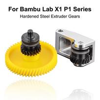 Grūdinto plieno ekstruderio pavarų blokas, skirtas Bambu Lab X1 X1C P1P P1S Hotend, didelio stiprumo 3D spausdintuvo priedai