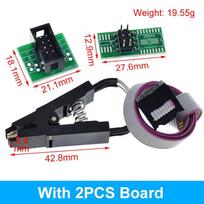 CH341 programuotojo adapteris+SOIC8 adapteris+ SOP8 klipsas su laidu+1.8V adapteris CH341A EEPROM Flash BIOS USB programuotojas ZIF adapteris