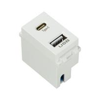 USB Power Module 220V Socket 5V 2.1A USB+Type-C Dual Port Charging Socket Module Transformer Charging Power Switching Adapter balta