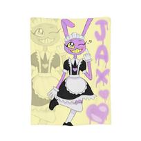 Hot Anime The Amazing Digital Circus Series Role Creative Cute Blanket Flannel Print Warm Soft Home Bedroom Blanket Supplies 100x150cm beige