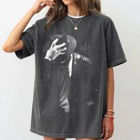 Michael Jackson Shirt, Michael Fan Gift, King Of Pop Shirt AN70310 S black