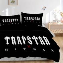 Trapstar X Hitman Collaboration Print 3Pcs Bedding Setduvet Cover With 2 Bedropillowcase Home Birthday Gift 245cmx210cm