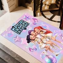 K-pop Demon Hunters Floor Rug Office Rug Perfect for Bedrooms Entryway Outdoor Game Room Anti-slip Rug Office home decor 40cmx60cm
