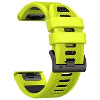 22mm 26mm Silikoninės apyrankės QuickFit juosta Garmin Fenix 8 47/51mm E 7 7X Pro 6 6X laikrodžiams Epix Pro Marq Gen2 Enduro 3 2 QuickFit 22mm yellow