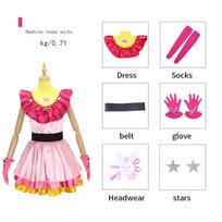 Anime OSHI NO KO Ai Hoshino Cosplay Kostiumas Suknelė Lolita Sijonas Rožinė Uniforma Triušio Smeigtukas ir perukas Helovino Karnavalo Šventės Drabužis M&Traditional Cultural Wear pink