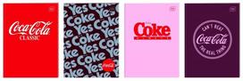 Užrašų knygelė A6/32l.lang. 70g/m2 INTERDRUK pakietintu viršeliu Coca-Cola