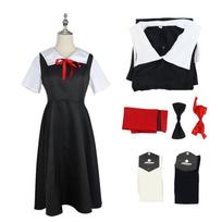 Kaguya Sama Meilė yra Karas Fujiwara Chika Shinomiya Kaguya Cosplay Kostiumas Uniforma Su Poliesterio Audiniu Anime Gerbėjams Short Sleeve,L black