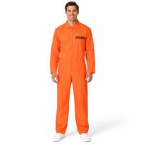 Unisex Helovino Cosplay Kostiumai: Geltonas kalinio uniformos komplektas suaugusiems ir vaikams Large red