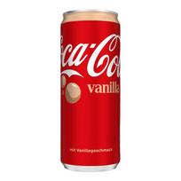 1 skardinė vokiškos Coca-Cola Vanilla 330 ml red