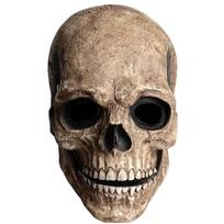 Grim Reaper Hooded Costume with Scary Skull Mask for Halloween Dress-Up Adult One Size black