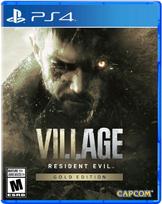 Resident Evil Village Gold Edition for PlayStation 4 - North American Version / Survival Horror Action Video Game mėlyna
