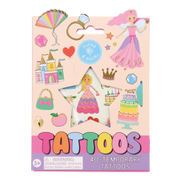 Laikinos tatuiruotės vaikams su folijos akcentais, Princesės