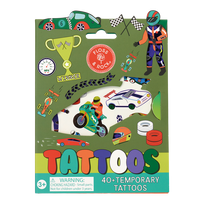 Laikinos tatuiruotės vaikams su folijos akcentais, Mašinos