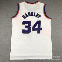 Individualus išsiuvinėtas Phoenix Suns krepšinio marškinėlis Charles Barkley 34 Gerbėjų apranga Vyrams Moterims Small