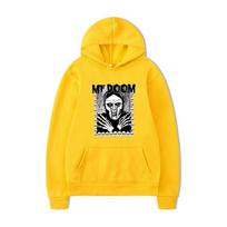 Autumn And Winter Mf Doom Hooded Long-Sleeved Men'S And Women'S Jumpers Are Trendy And Casual L geltona