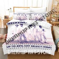 3D Print Backstreet Boys Bedding Set Single Twin Full Queen King Size Bed Set Adult Bedroom Duvetcover Sets Bed Sheet Set EU Single 90x200cm gray