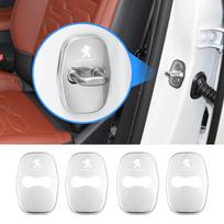 4 vnt. automobilio durų spynos dangtelis Nerūdijančio plieno apsaugos priedai Peugeot 206 307 308 207 3008 208 407 508 2008 5008 301 406