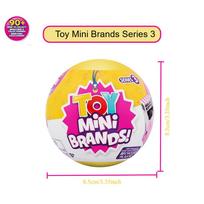5 Surprise Mini Brands Toys Series 3Blind Box  Collectibles Over 90 Minis Simulation Model Supermarket Series yellow