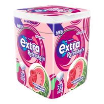 Wrigley Extra Be Cukraus Kramtomoji Guma Arbūzas ir Avietė 35 vnt. pakuotė pink
