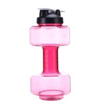 2200/2600mL Sports Kettle Dumbbell Shape Drink Bottle Leak-proof Outdoor Travel Cup  Camping Red-2600ML