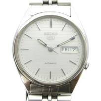 Seiko SEIKO Five 5 Watch Automatic Calendar Date White Dial Silver Color 7S26-00D GY11 /MQ Men's white