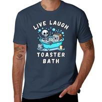 Live Laugh Toaster Bath Sarcastic Unhinged Meme Saying Funny Live Laugh Toaster Bath Tshirt 3XL black