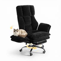 Patbrela biuro kėdė, atlenkiami porankiai augintiniams ir sėdėjimui sukryžiavus kojas, ergonomiška vykdomojo lygio kompiuterio žaidimų kėdė su kojų atrama, rašomojo stalo kėdė