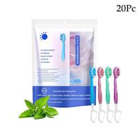 Portable 5-In-1 Toothbrush Dental Floss 26/20/16/12/1Pcs For Oral Cleaning, Disposable Toothbrush For Adults On Business Trips white
