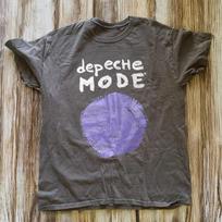 Depeche Mode Vintage Synth Pop New Wave Band Charcoal Graphic T-Shirt L gray