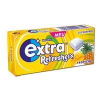 Wrigley Extra Refresher Sugar-Free Gum Tropical 8-Pack blue