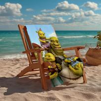 Ultra-Soft Beach Towel with Shrek Theme,Ideal for Pool - Camping, Diving - Perfect Travel Essential, Vibrant Beach Towel. 70cmx140cm(27x55inch) beige